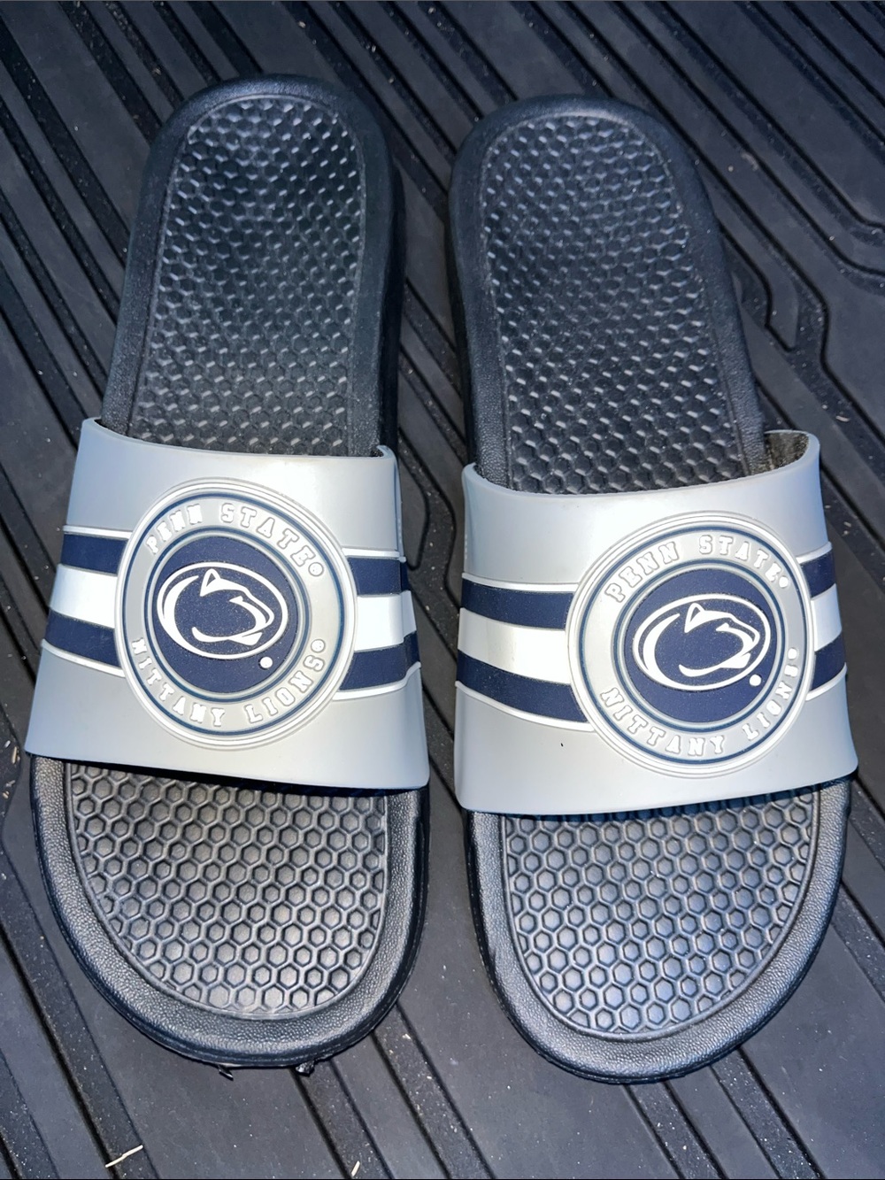 Nice! Penn State Nittany Lions Flip flop Slides XL Men’s 13/14 Tailgate School